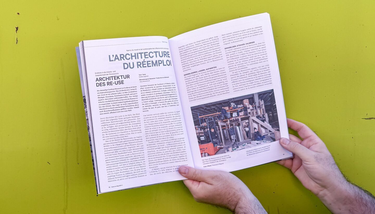 Einblicke in die Arbeits- und Gedankenwelt der Ressourcerie – Architektur des Re-Use