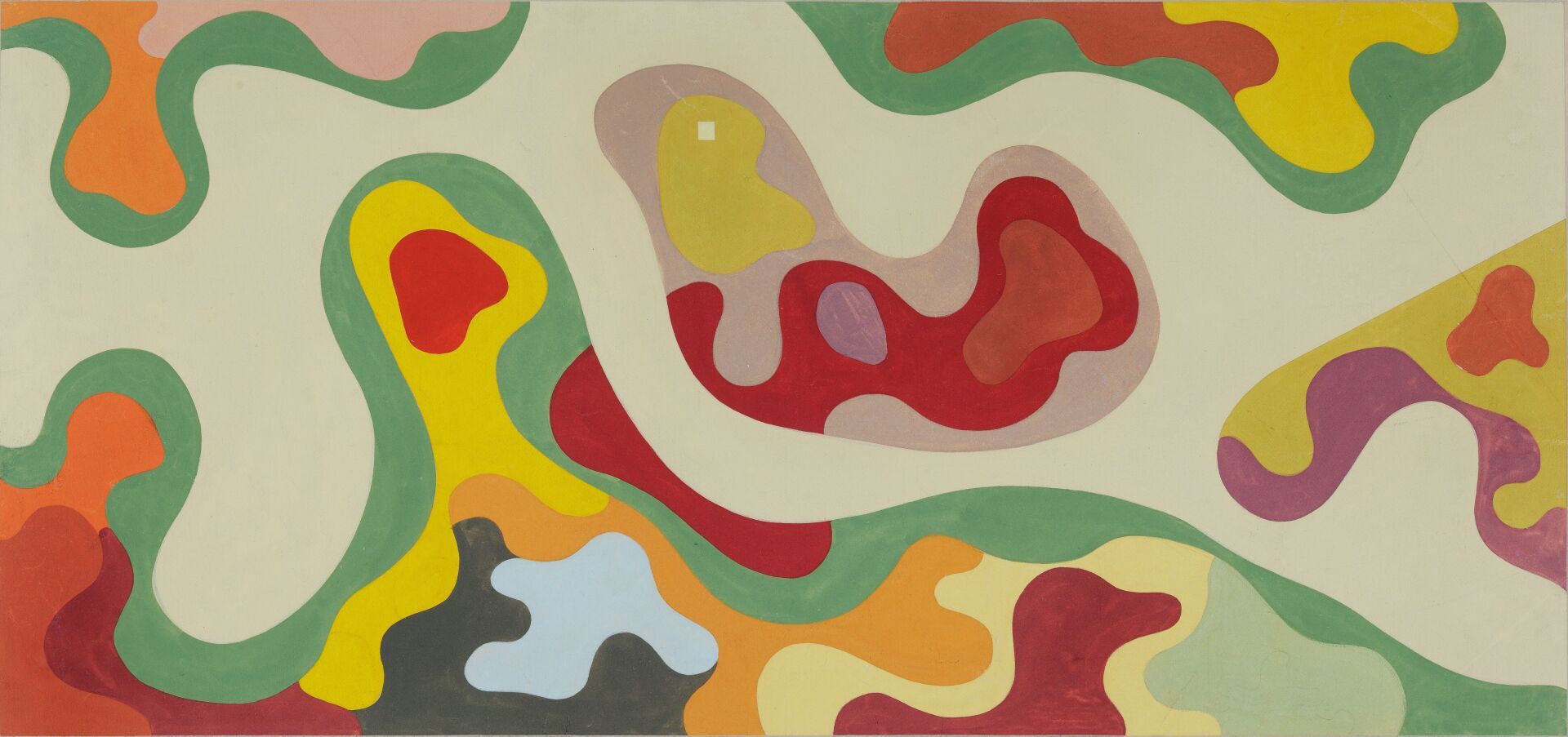 Roberto Burle Marx, Ministerium für Bildung und Gesundheit, Rio de Janeiro, Plan des Dachgartens, ohne Datun, Gouache auf Papier, 52 × 105,8 cm | Plan © Acervo Instituto Burle Marx Roberto Burle Marx, Ministerium für Bildung und Gesundheit, Rio de Janeiro, Plan des Dachgartens, ohne Datun, Gouache auf Papier, 52 × 105,8 cm | Plan © Acervo Instituto Burle Marx