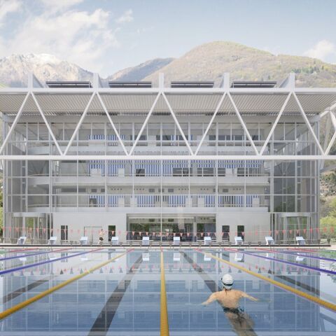 Grundstein für neues Schwimmsportzentrum in Tenero gelegt