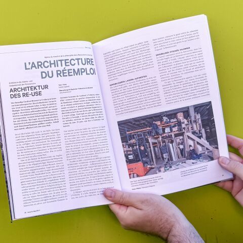 Aperçu du travail et de la philosophie de la Ressourcerie concernant l'architecture du réemploi