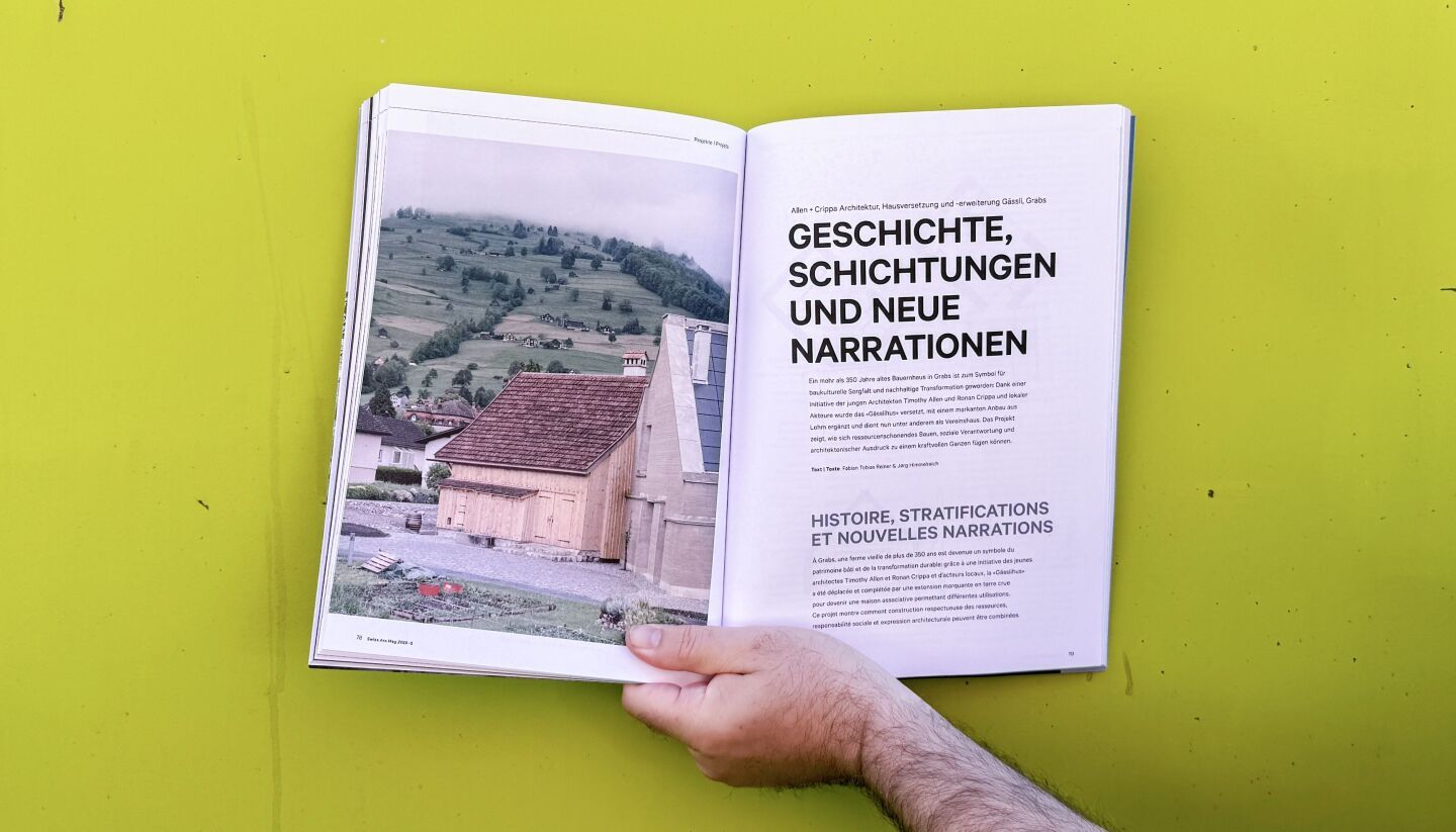 Histoire, stratifications et nouvelles narrations – à propos de la maison Gässli par Allen+Crippa