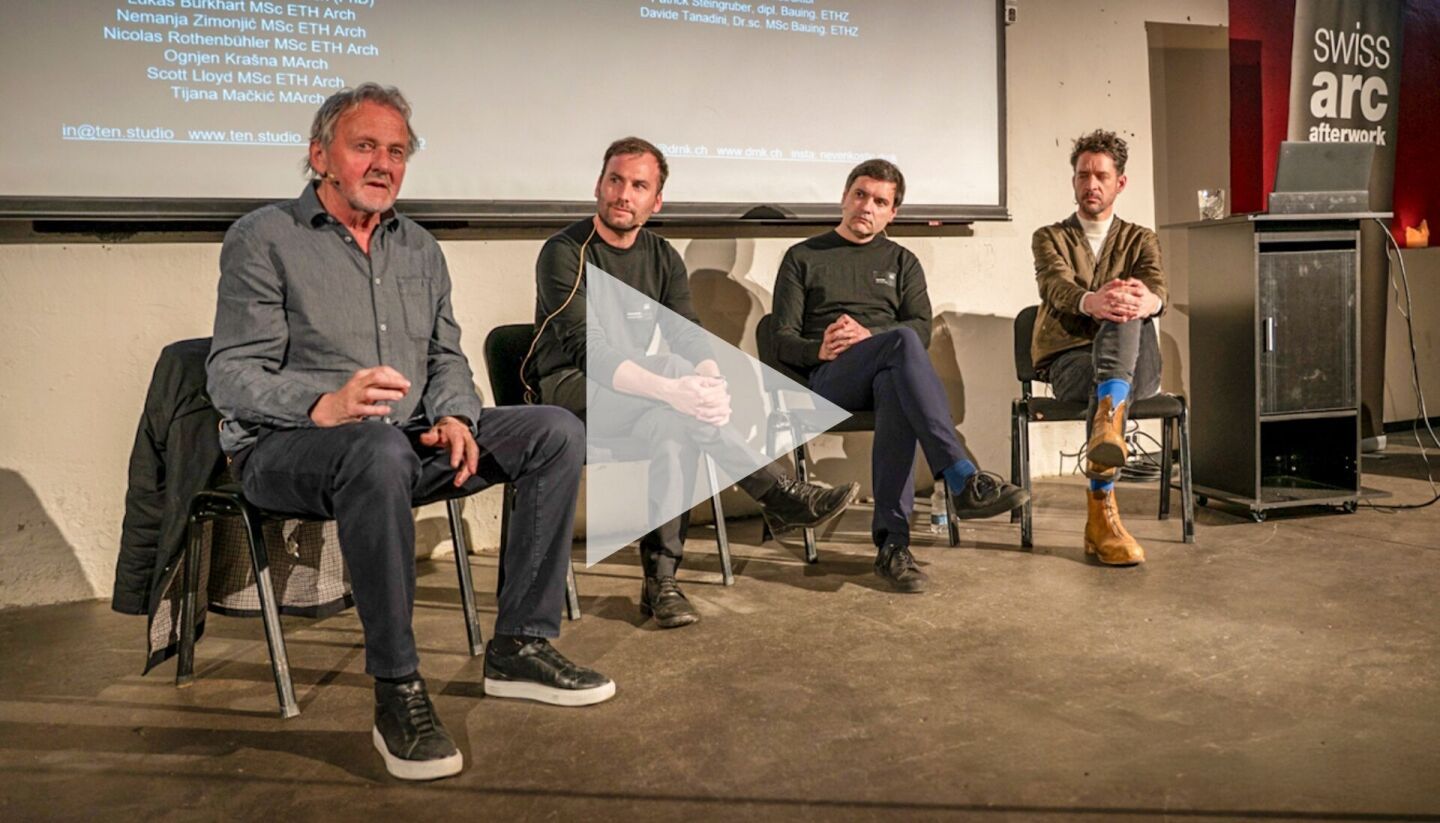 Les intervenants de l’Arc Afterwork à Zurich ont plaidé en faveur des constructions hybrides