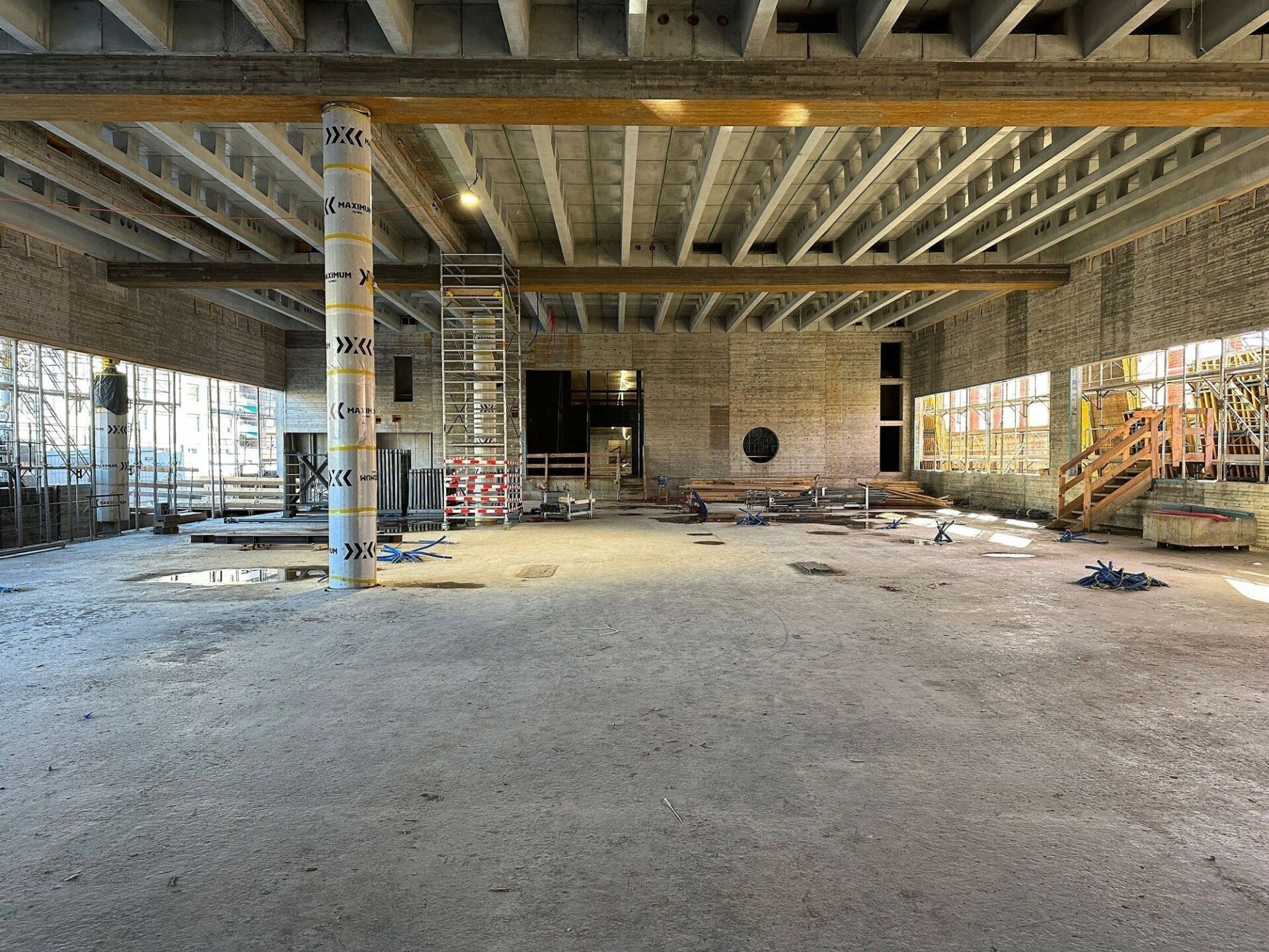 Blick in die Baustelle: Die Eingangshalle im Rohbau | Foto: © BVD Blick in die Baustelle: Die Eingangshalle im Rohbau | Foto: © BVD