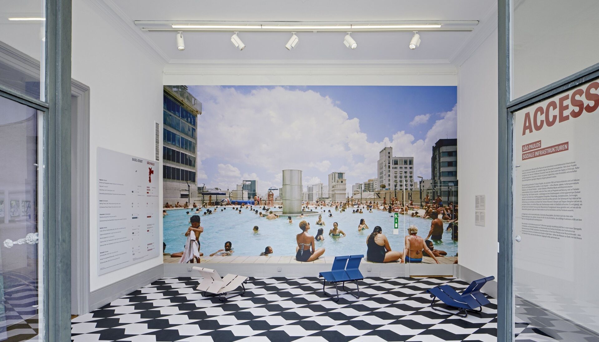 Die Ausstellung des Architekturmuseums der TU München zeigt in einer Adaption und Erweiterung des Schweizerischen Architekturmuseum die brasilianische Metropole São Paulo. © Tom Bisig S AM-Ausstellung: Access for all