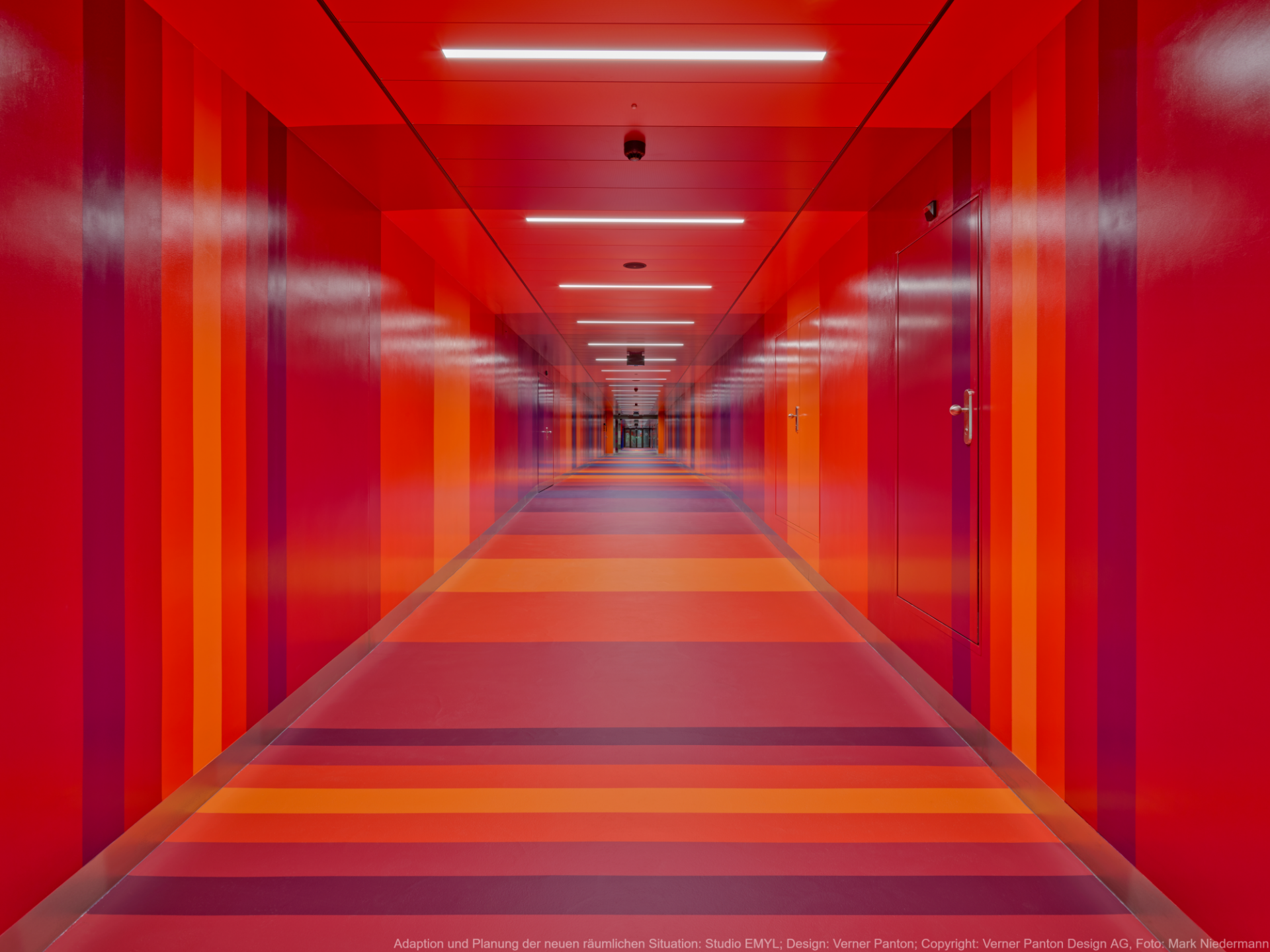 Panton-Gang, Detail | Copyright: Verner Panton Design AG / Foto: Mark Niedermann Panton-Gang, Detail | Copyright: Verner Panton Design AG / Foto: Mark Niedermann