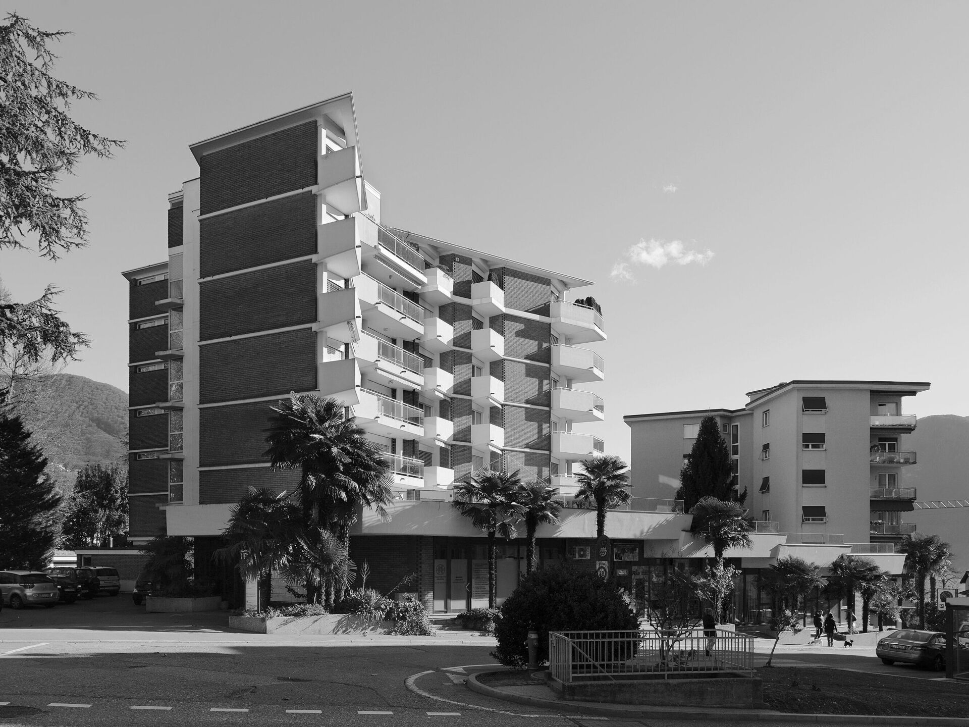 Tita Carloni und Luigi Camenisch, Hotel Arizona, Lugano, 1957 | Foto: Enrico Cano Enrico Cano