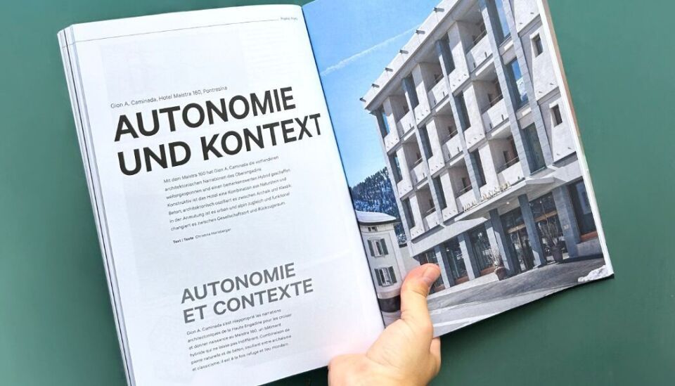 Autonomie und Kontext – Gion A. Caminadas Hotel Maistra 160 in Pontresina