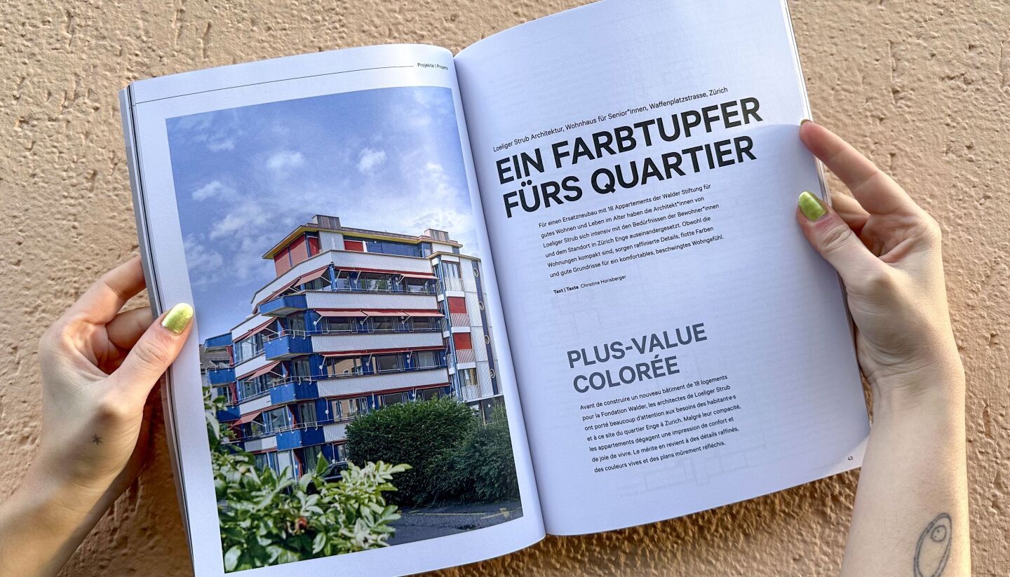 La maison de retraite de Loeliger Strub amène de la couleur dans le quartier