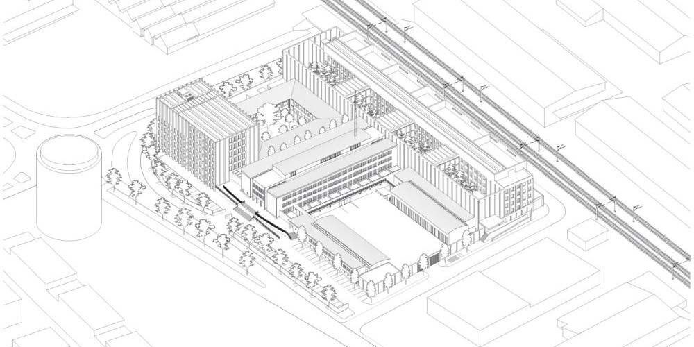 Bei der Erneuerung von Gefängnis und Polizeigebäude werden die Bestandsbauten grösstmöglich erhalten. | Visualisierung © zvg Bei der Erneuerung von Gefängnis und Polizeigebäude werden die Bestandsbauten grösstmöglich erhalten. | Visualisierung © zvg
