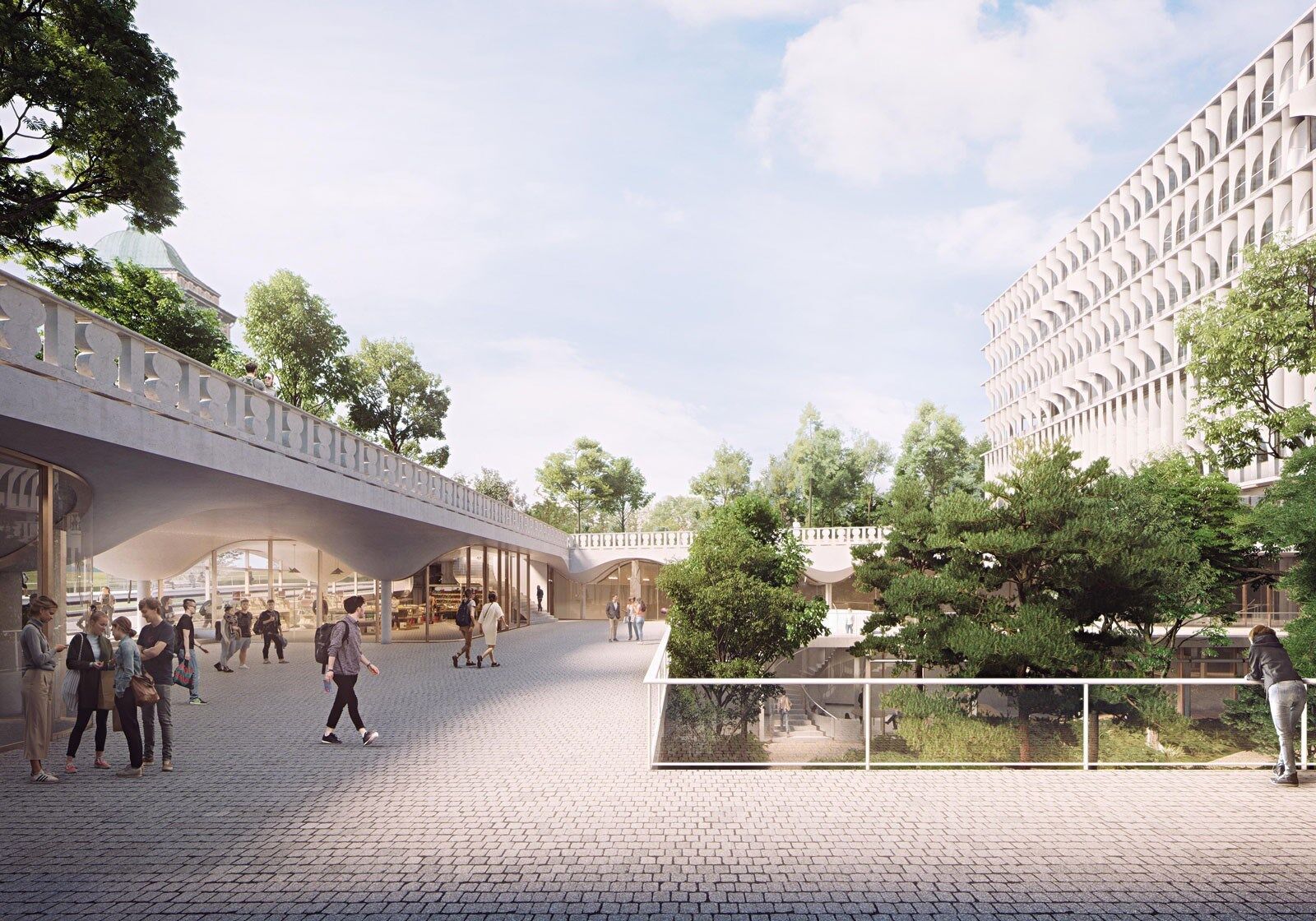 Garten Rämistrasse | Visualisierung: Herzog & de Meuron Garten Rämistrasse | Visualisierung: Herzog & de Meuron
