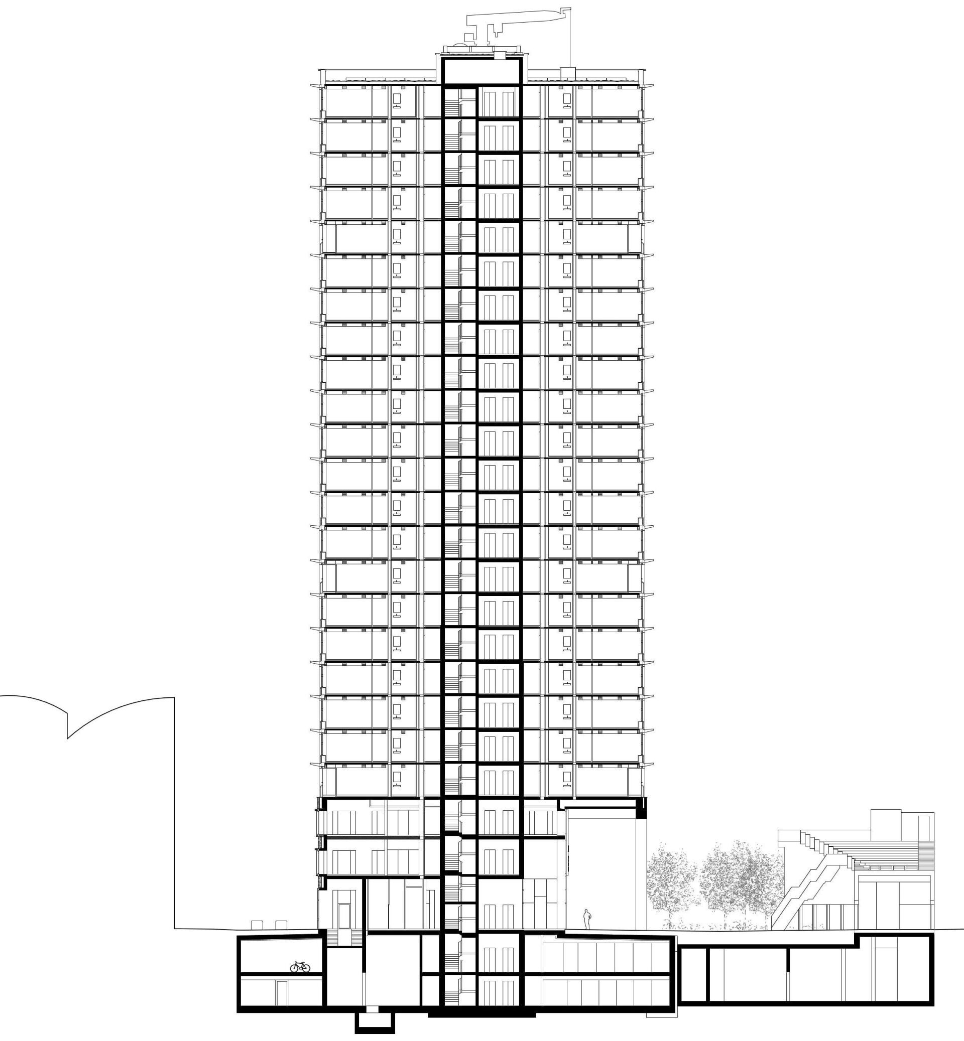 Coupe: © Boltshauser Architekten Coupe