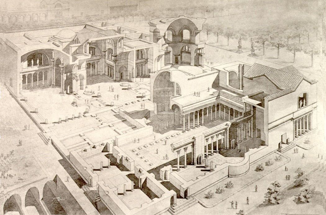 Thermes de Caracalla: Vue générale Thermes de Caracalla: Vue générale