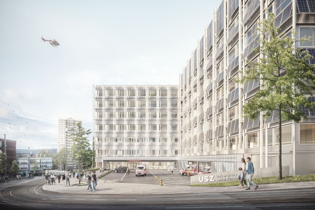 Eingang zum Notfallzentrum | Visualisierung: Nightnurse Eingang zum Notfallzentrum | Visualisierung: Nightnurse