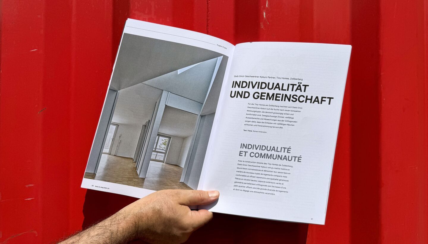 Steib Gmür Geschwentner Kyburz Partner finden eine Balance zwischen Individualität und Gemeinschaft