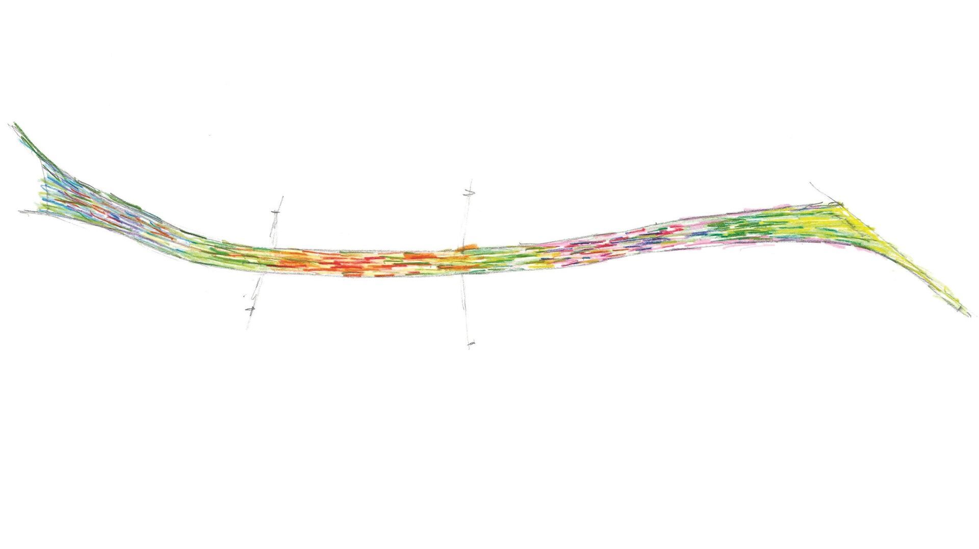 Les différentes plantes ont été choisies en fonction d’une partition qui forme une succession d’espaces de couleurs et d’ambiances avec des séquences florales coordonnées et des textures de feuilles changeantes.| Dessin: Krebs & Herde, 2009 Les différentes plantes ont été choisies en fonction d’une partition qui forme une succession d’espaces de couleurs et d’ambiances avec des séquences florales coordonnées et des textures de feuilles changeantes.| Dessin: Krebs & Herde, 2009
