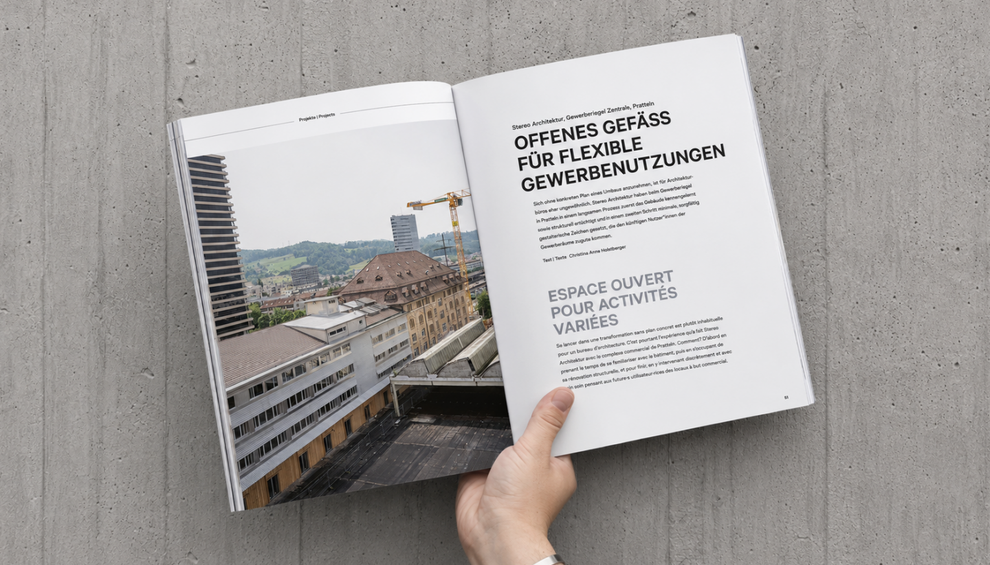 Offenes Gefäss – über den Umbau des Gewerberiegels Zentrale von Stereo Architektur
