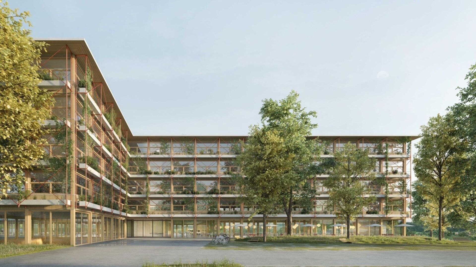 So soll das neue Verwaltungs- und Sicherheitszentrum Kaltbach dereinst aussehen. | Visualisierung: zvg, Kanton Schwyz So soll das neue Verwaltungs- und Sicherheitszentrum Kaltbach dereinst aussehen. | Visualisierung: zvg, Kanton Schwyz