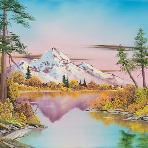 Bob Ross at Home