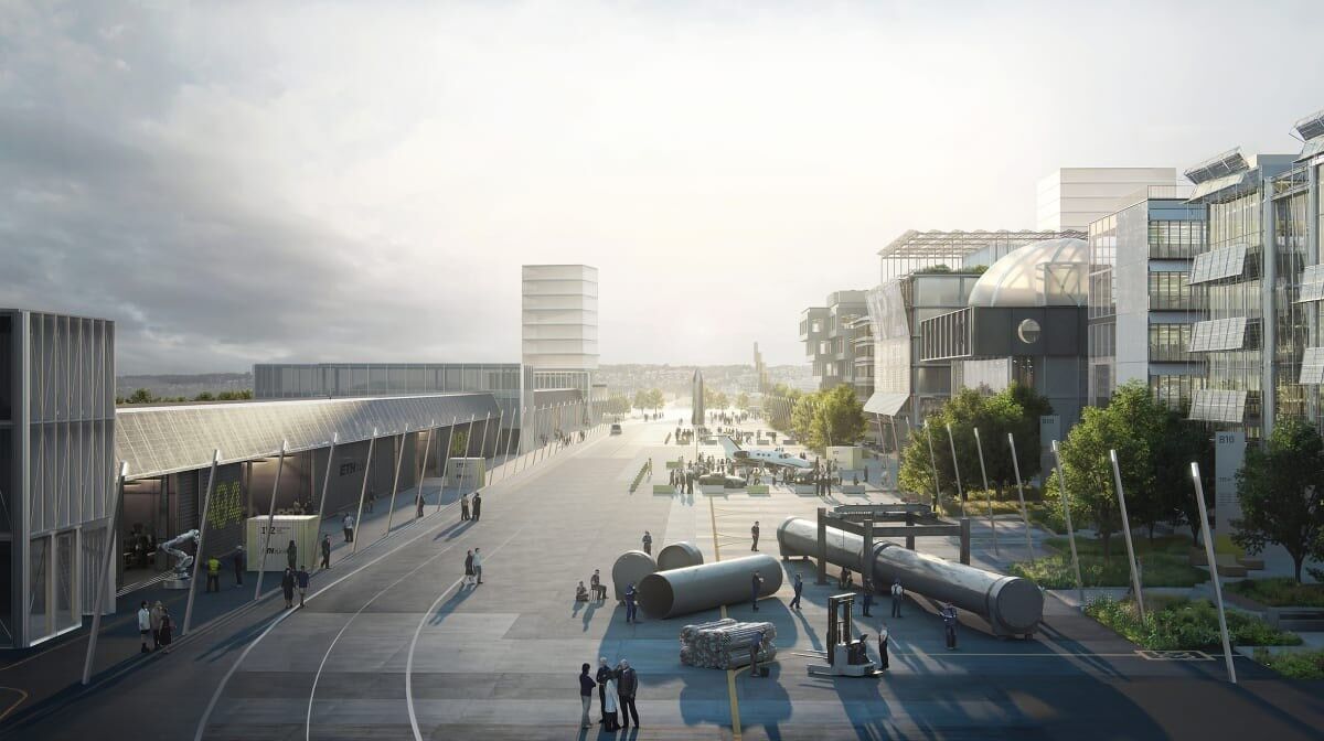 Der Park soll Forschungsfachleute aus der ganzen Welt anziehen. | Visualisierung: Innovation Park Zürich Der Park soll Forschungsfachleute aus der ganzen Welt anziehen. | Visualisierung: Innovation Park Zürich