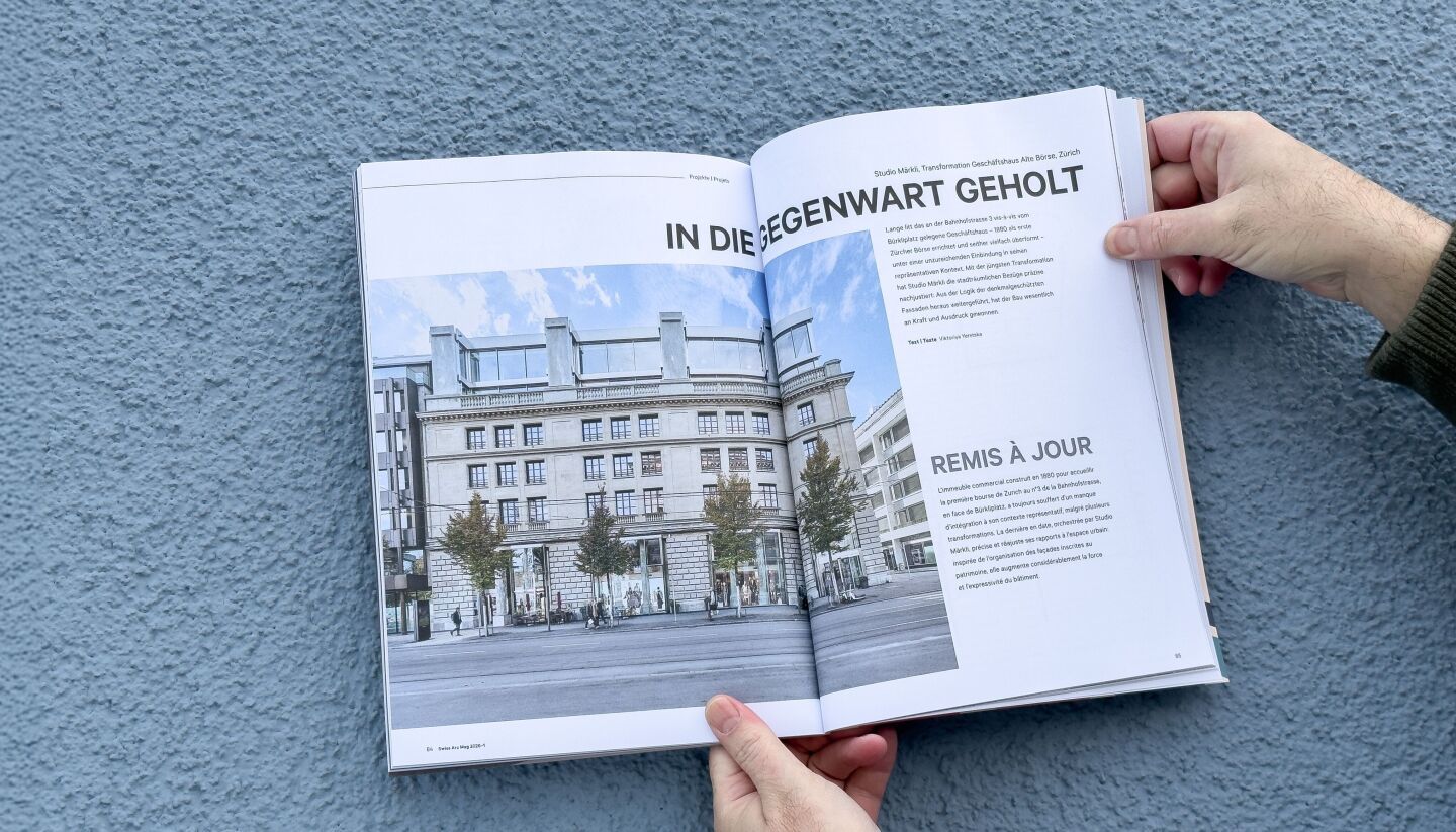 Remis à jour – la transformation de l'ancienne bourse de Zurich par le Studio Märkli