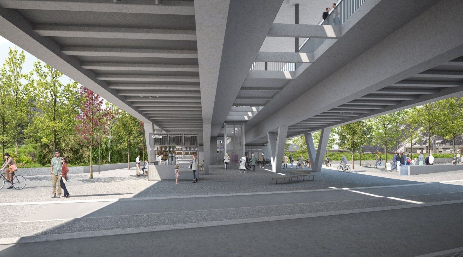 So soll sich der Bahnhof Chur West dereinst präsentieren. | Visualisierung: OVA Office for Visualization in Architecture Zürich So soll sich der Bahnhof Chur West dereinst präsentieren. | Visualisierung: OVA Office for Visualization in Architecture Zürich