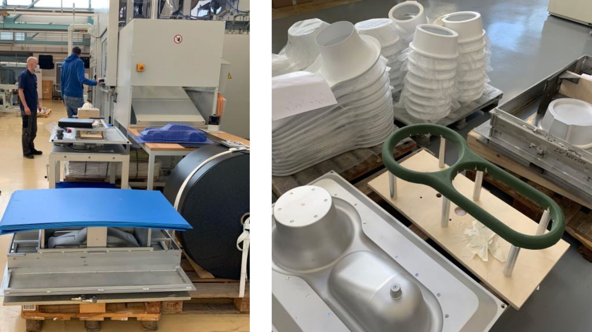 The MDDT toilets on display illustrated the journey from production to everyday use in the slums of Lagos. Fabienne Hoelzel © Fabulous Urban