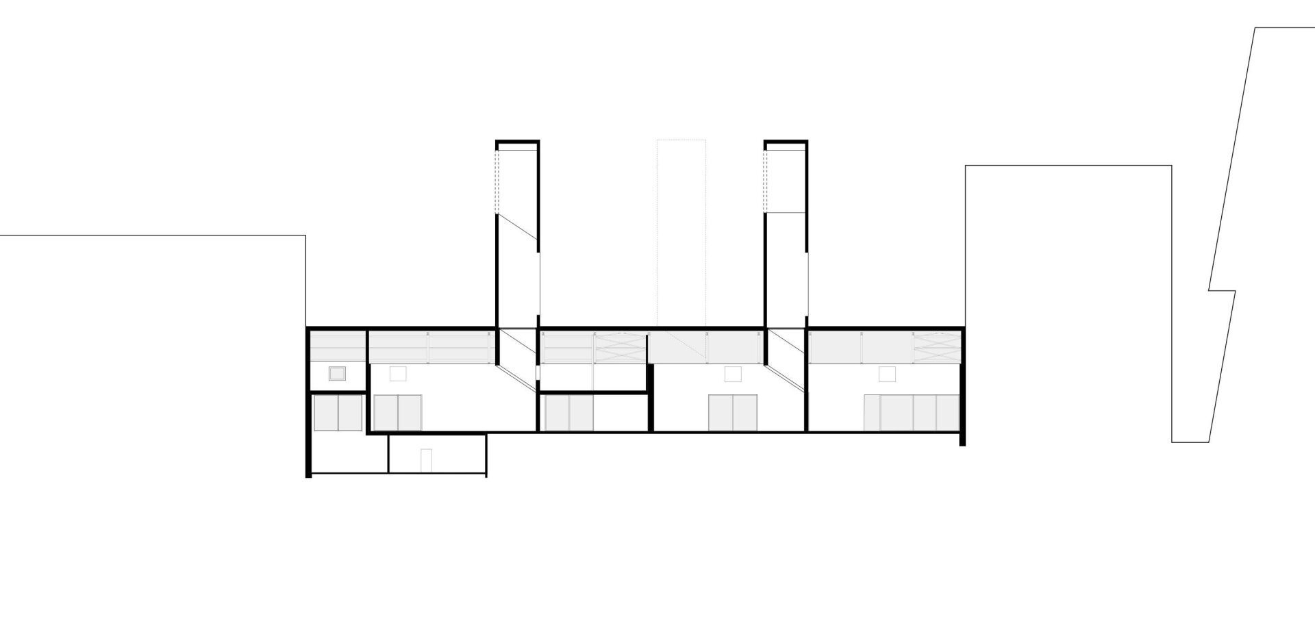 Coupe longitudinale | Plan: Buchner Bründler Coupe longitudinale | Plan: Buchner Bründler