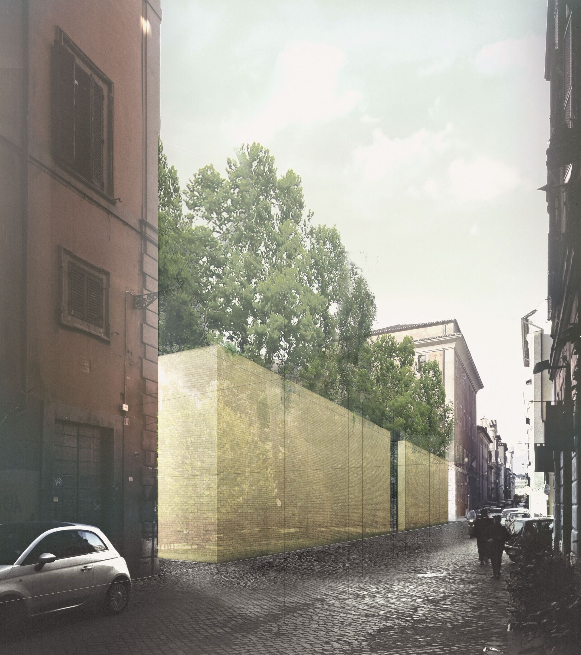 Projet pour le jardin de la Via Giulia, Rome | Visualisation: Diener & Diener x