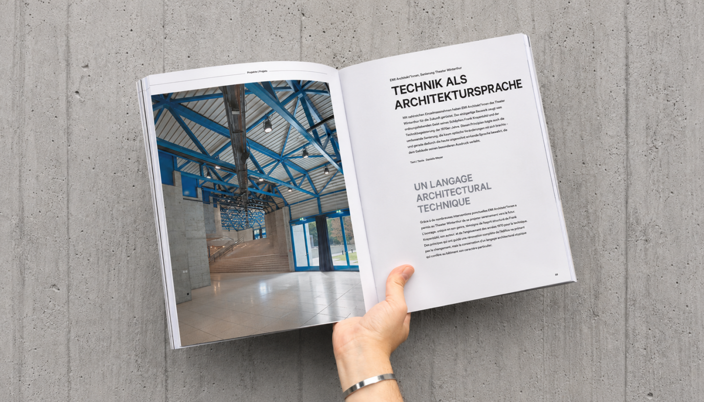 Au Théâtre de Winterthour, EMI fait de la technique un langage architectural