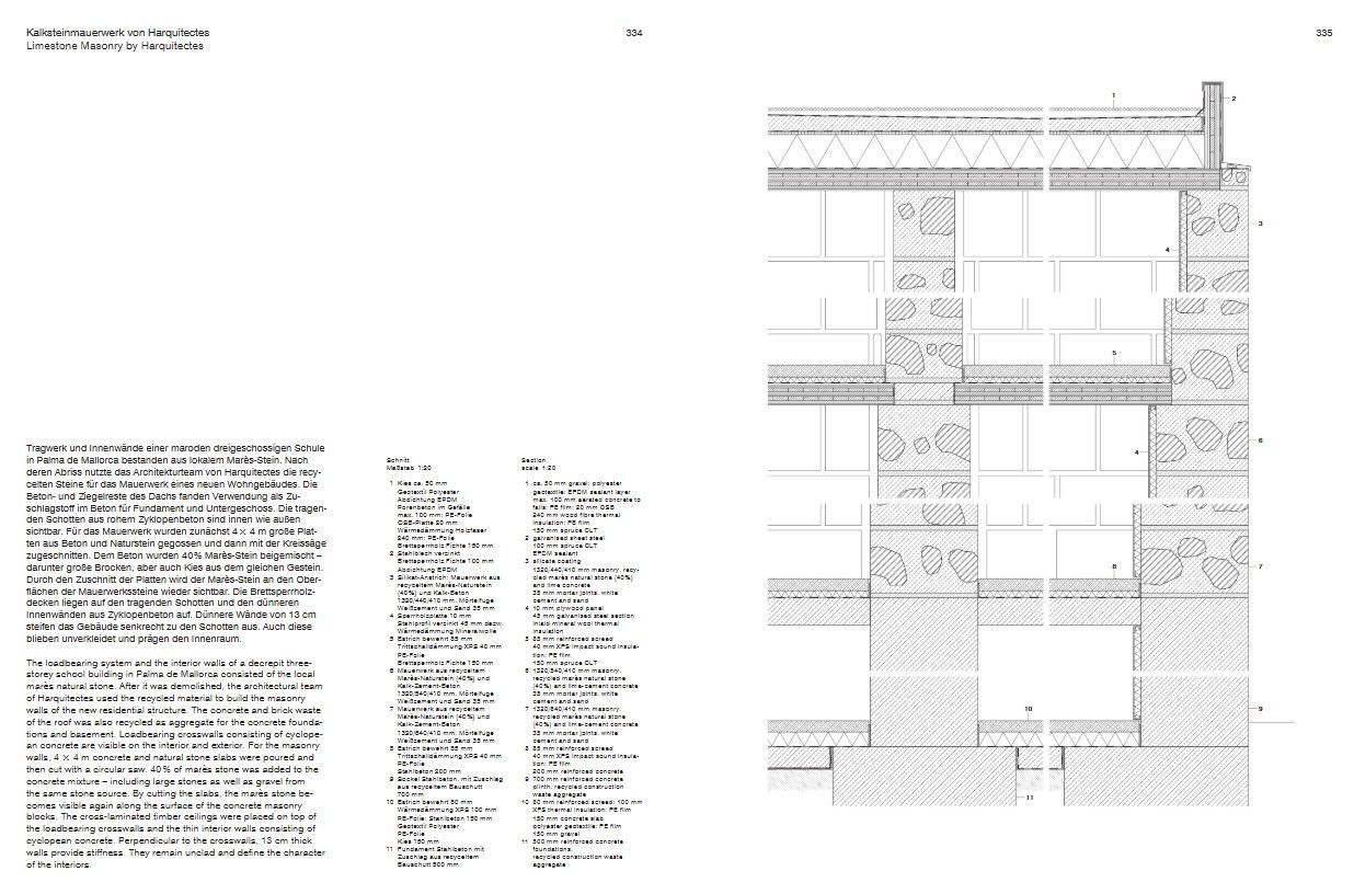 Kalksteinmauerwerk, Wohngebäude Palma de Mallorca, Harquitectes, 2024 | Abbildung © Edition DETAIL Edition DETAIL