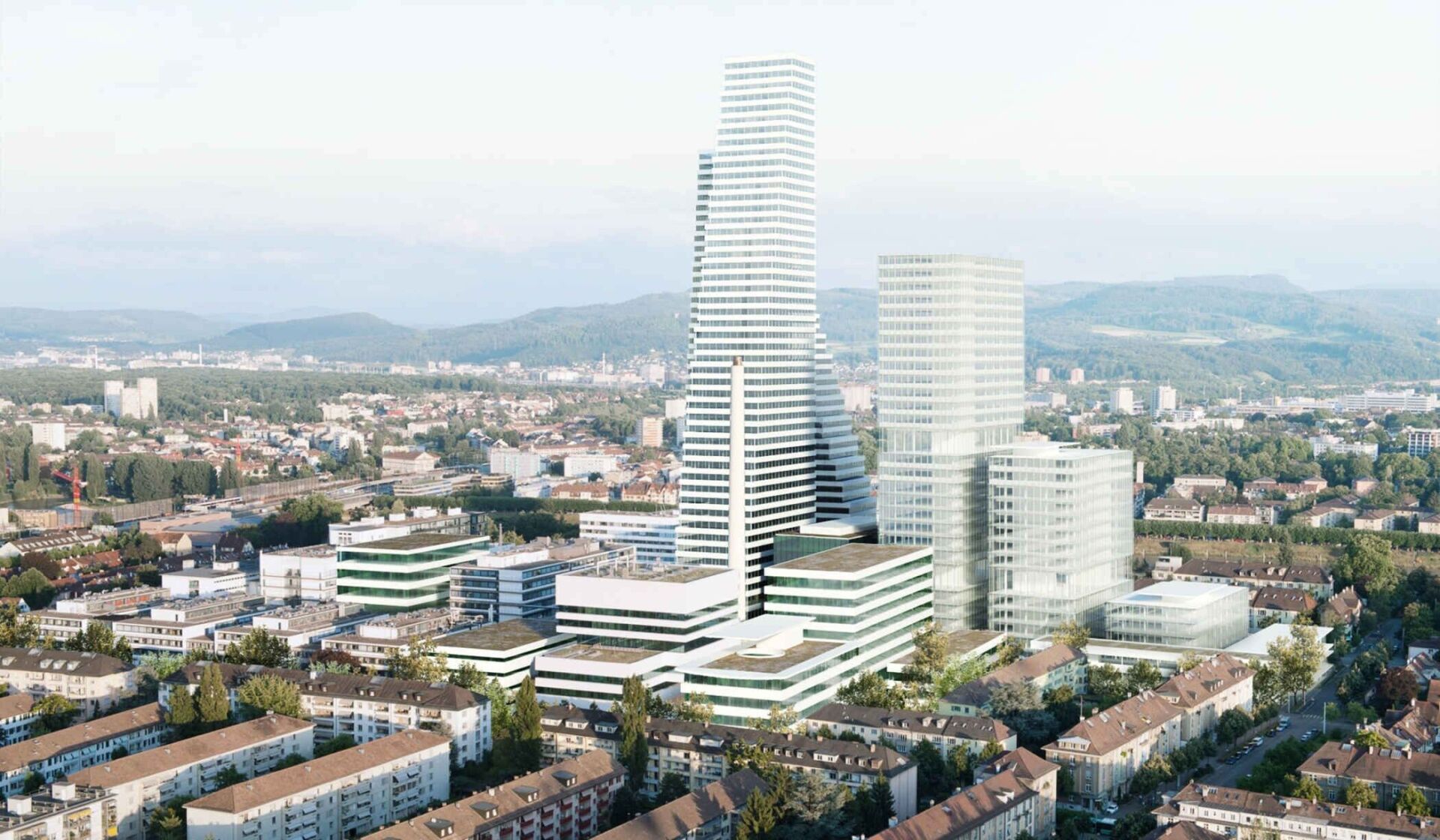 Roche Bürohochhaus Bau 2, Architektur Herzog & de Meuron | Foto © F. Hoffmann-La Roche Roche Bürohochhaus Bau 2, Architektur Herzog & de Meuron | Foto © F. Hoffmann-La Roche