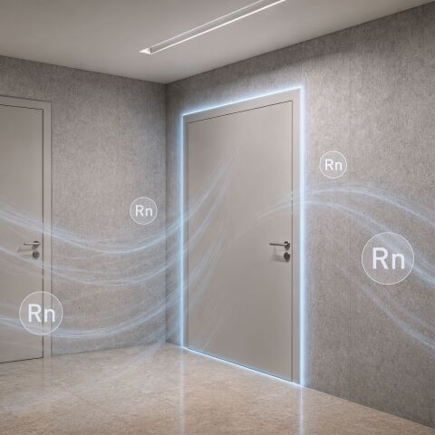 Nouveau et testé: la porte coupe-feu étanche au radon