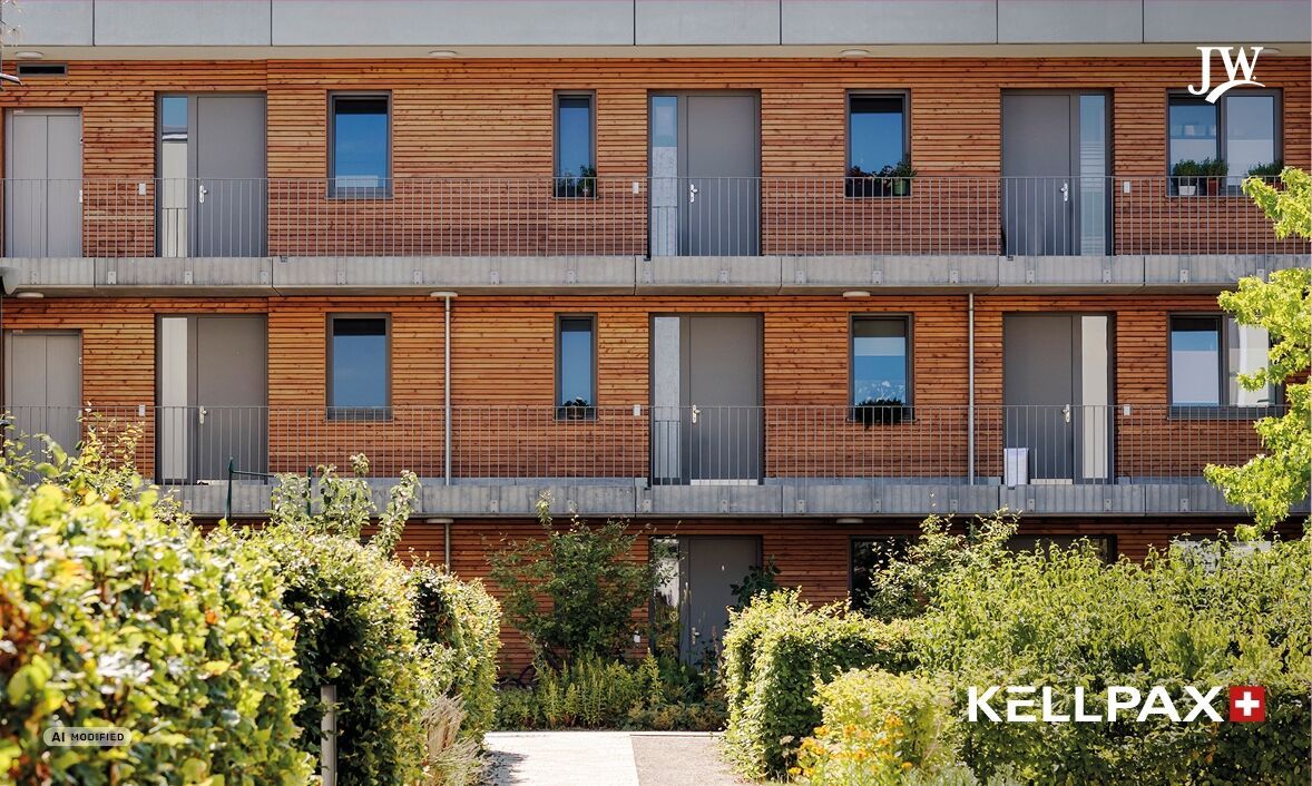 Die Aussen- und Laubengangstür wurde speziell für den modernen Mehrfamilienhauswohnbau entwickelt. | Foto © Jeld-Wen Die Aussen- und Laubengangstür wurde speziell für den modernen Mehrfamilienhauswohnbau entwickelt.