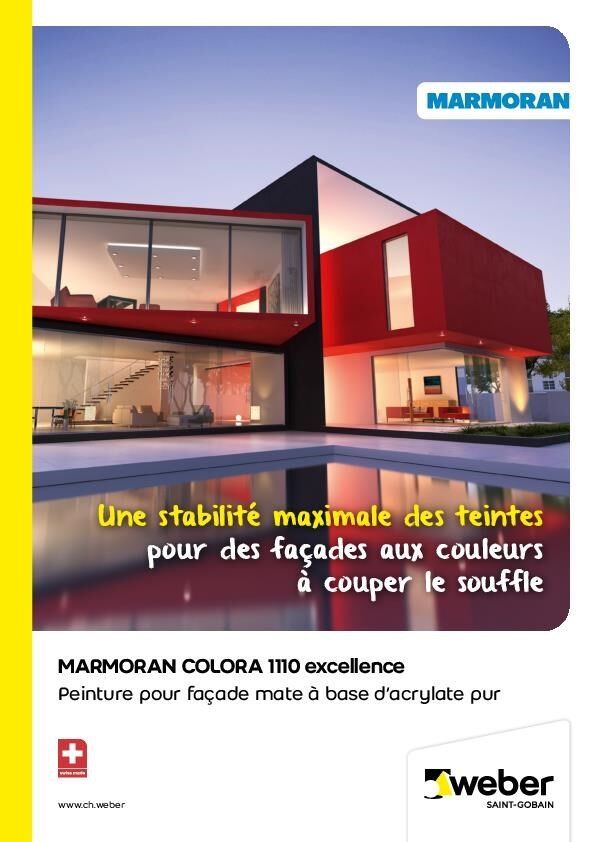 Brochure Marmoran Colora 1110 excellence