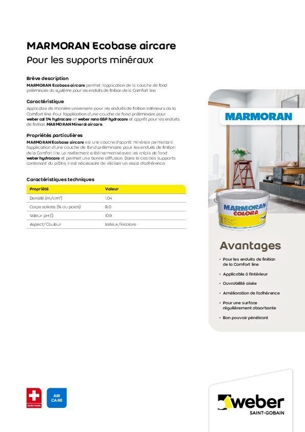 Brochure Marmoran Ecobase aircare