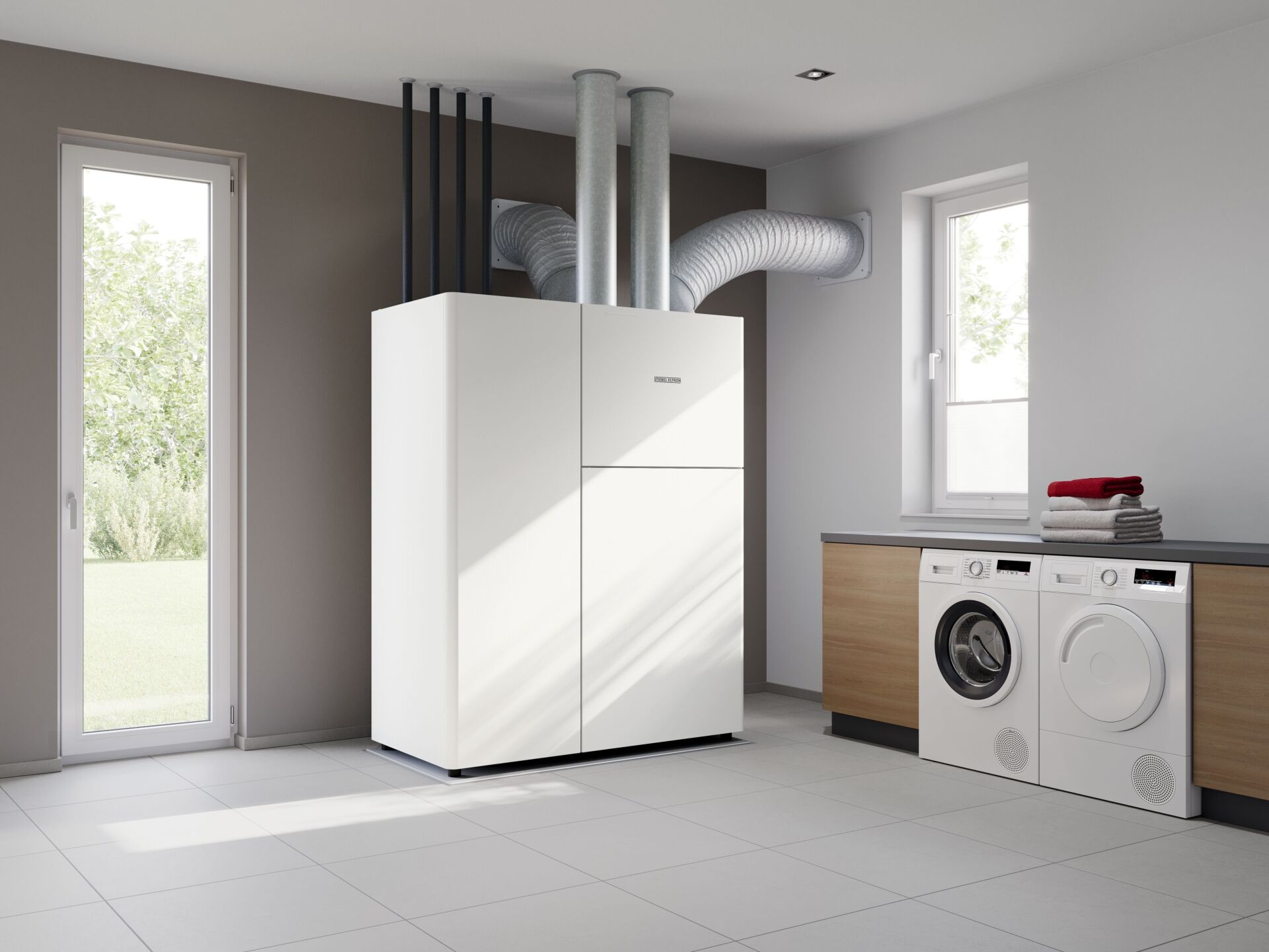 LWZ 07.1 Premium HKWL 230 avec ballon d'eau chaude sanitaire intégré | © Stiebel Eltron AG LWZ 07.1 Premium HKWL 230 avec ballon d'eau chaude sanitaire intégré | © Stiebel Eltron AG