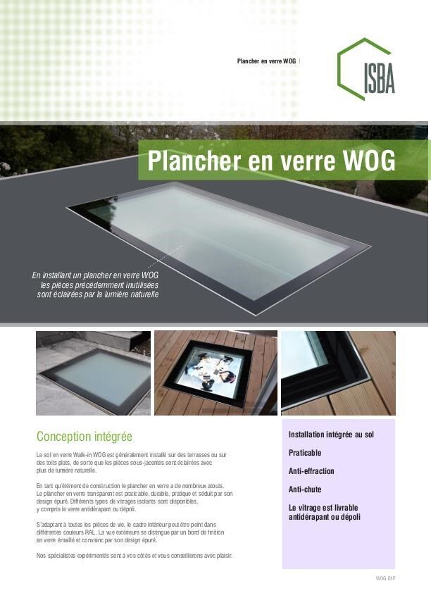 Brochure plancher en verre WOG