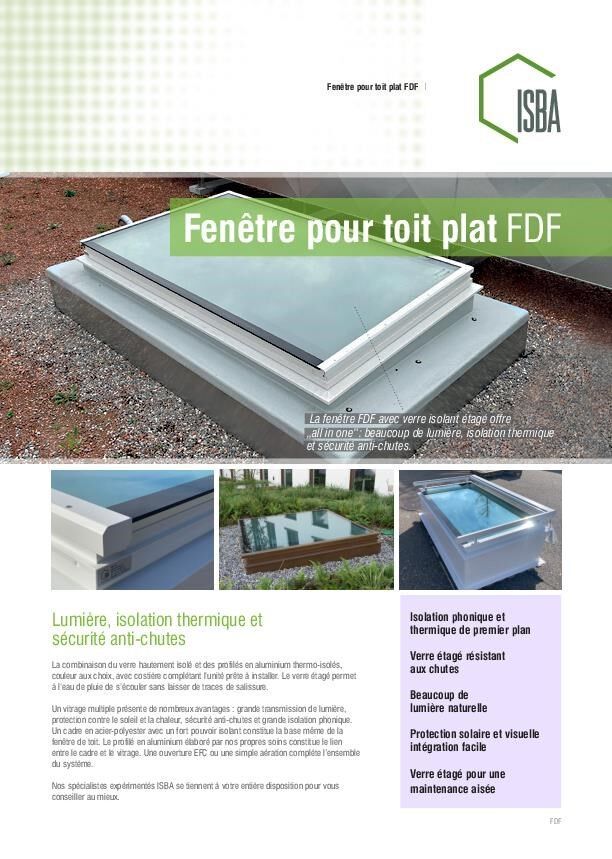 Brochure fenêtre pour toit plat