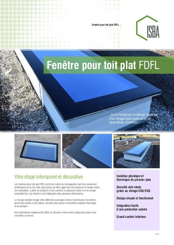 Brochure fenêtre pour toit plat FDFL