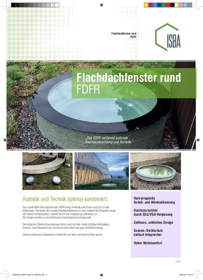 Broschüre Flachdachfenser rund FDFR