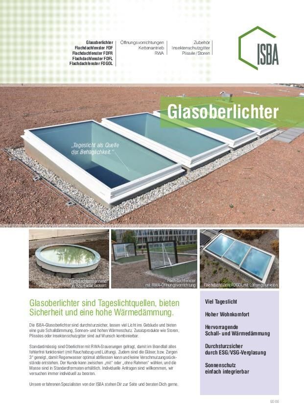 Broschüre Glasoberlichter