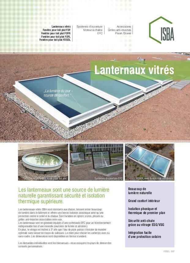 Brochure Lanterneaux vitrés