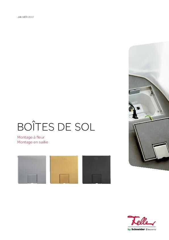 Manuel de systèmes boîtes de sol