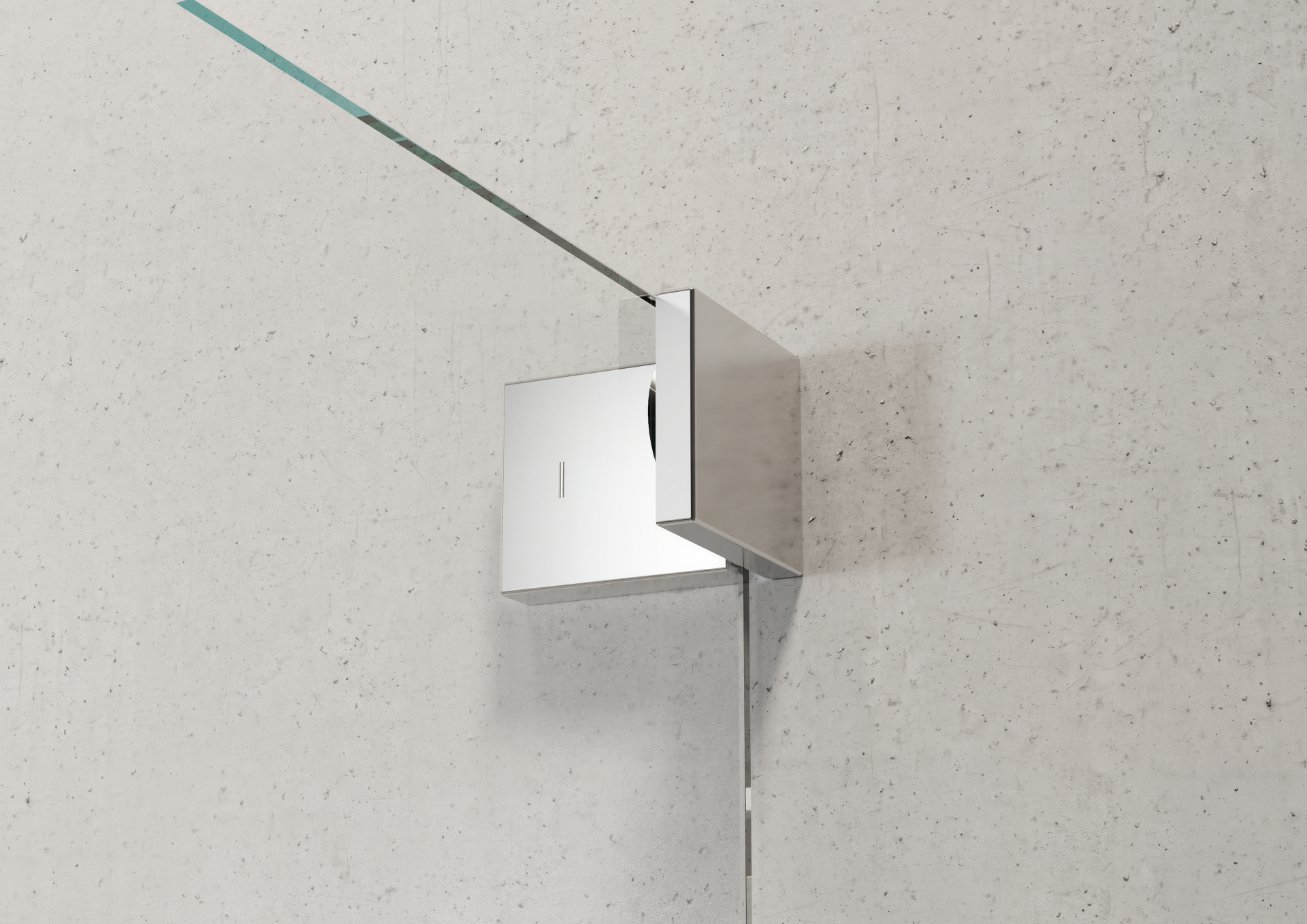 Detailansicht des Innenwinkels einer Eckdusche aus der Serie Ambiente S808 Detailansicht des Innenwinkels einer Eckdusche aus der Serie Ambiente S808