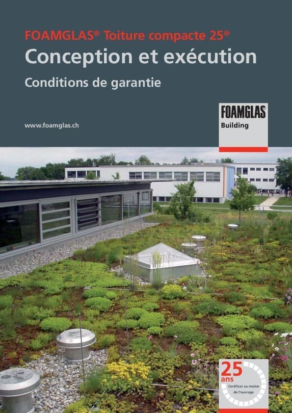 Brochure: Foamglas Toiture compacte 25 - Conception et exécution