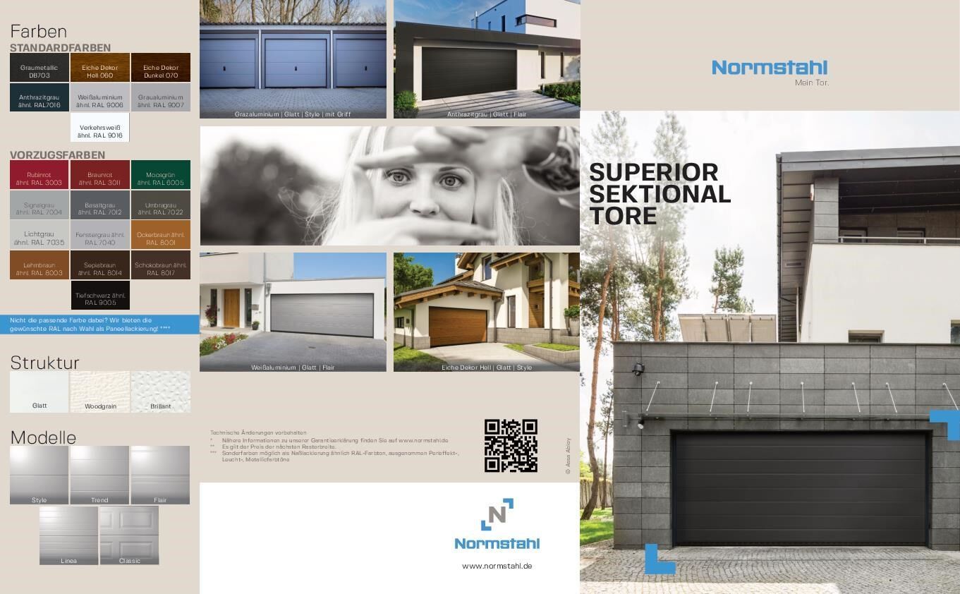 Broschüre Superior Deckensektionaltor