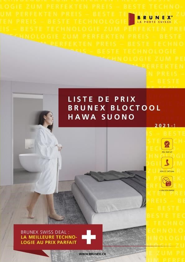 Liste de prix Brunex Bloctool Hawa Suono