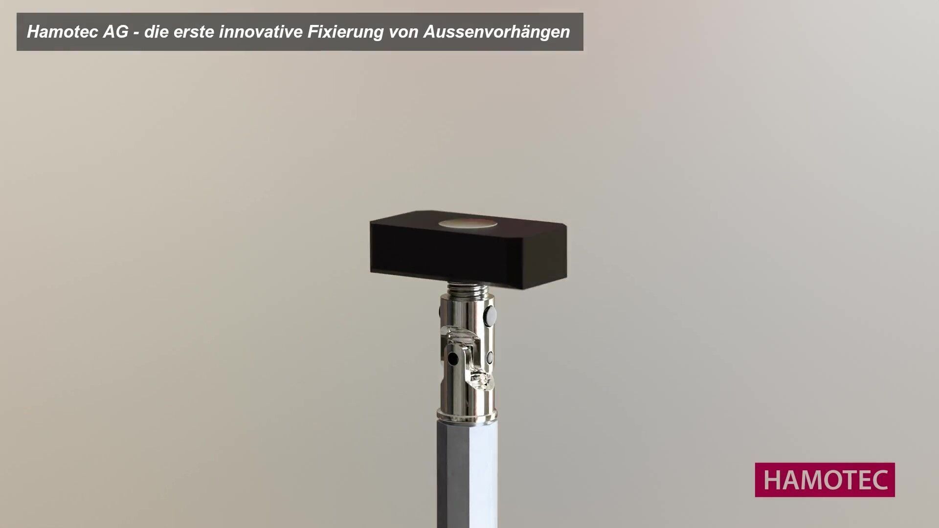 Hamotec – die erste innovatiove Fixierung von Aussenvorhängen | Foto © Hamotec Hamotec