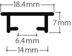 Section du profilé HM-105 VS57 «maxi» HM-105 VS57 maxi