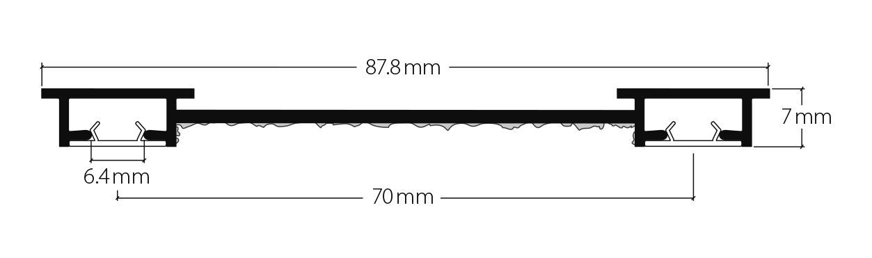 Section du profilé HM-20105 VS57 «maxi» HM-20105 VS57 «maxi»